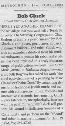 Metroland press clip